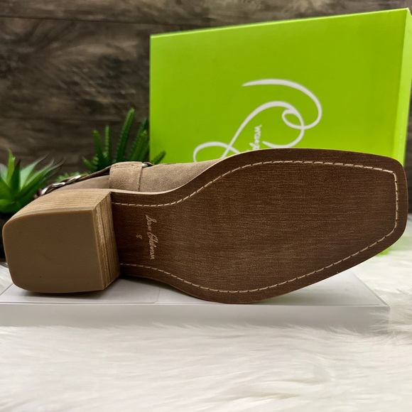 NIB Sam Edelman Bellamie Western Harness Cowgirl Ankle Boots Deep Taupe - Picture 10 of 14